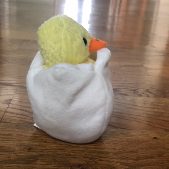 TY🐣BEANIE BABY🐣EGGBERT🐣CHICK🐣EASTER🐣 - Picture 3 of 5
